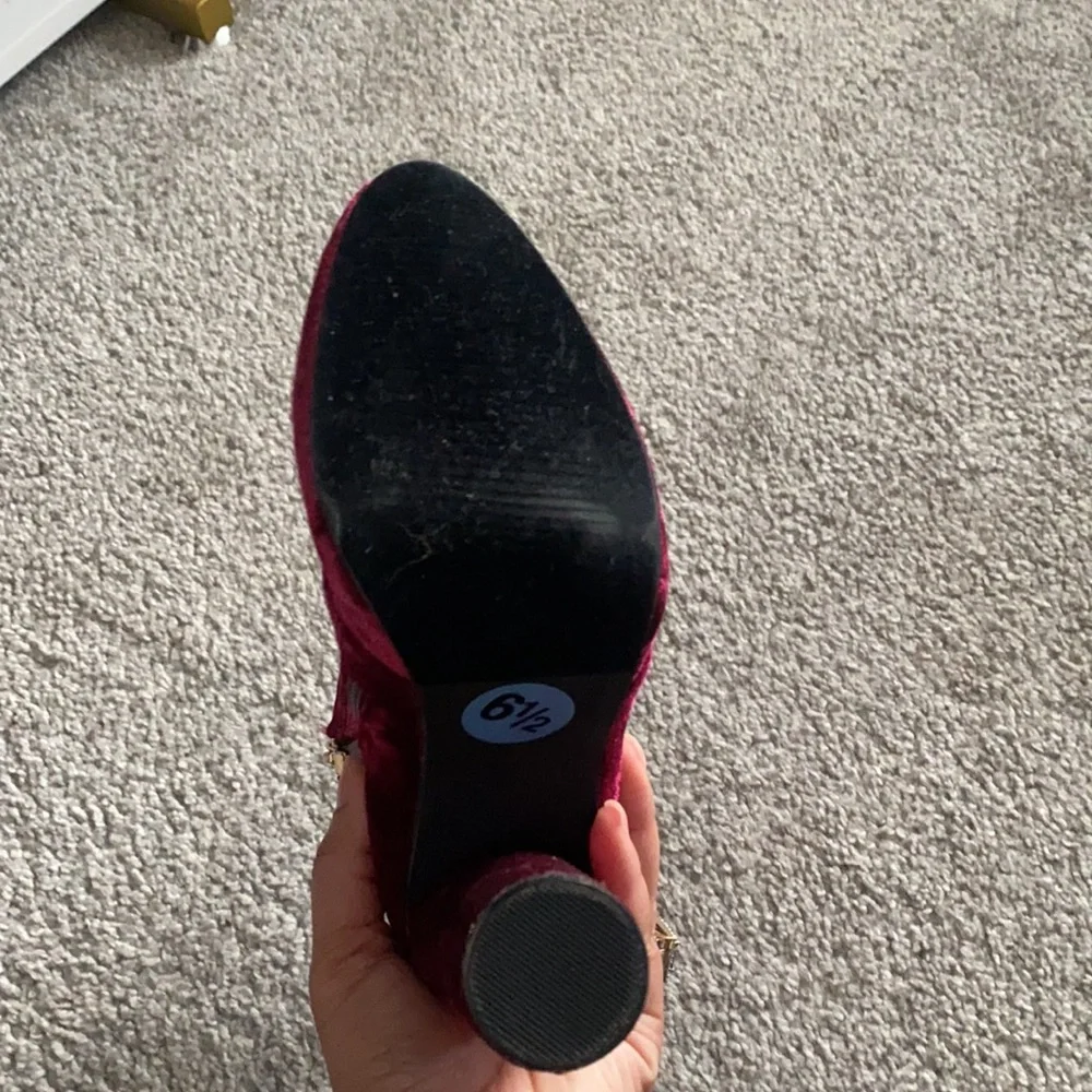‼️Velvet Booties ‼️ - Picture 4 of 4